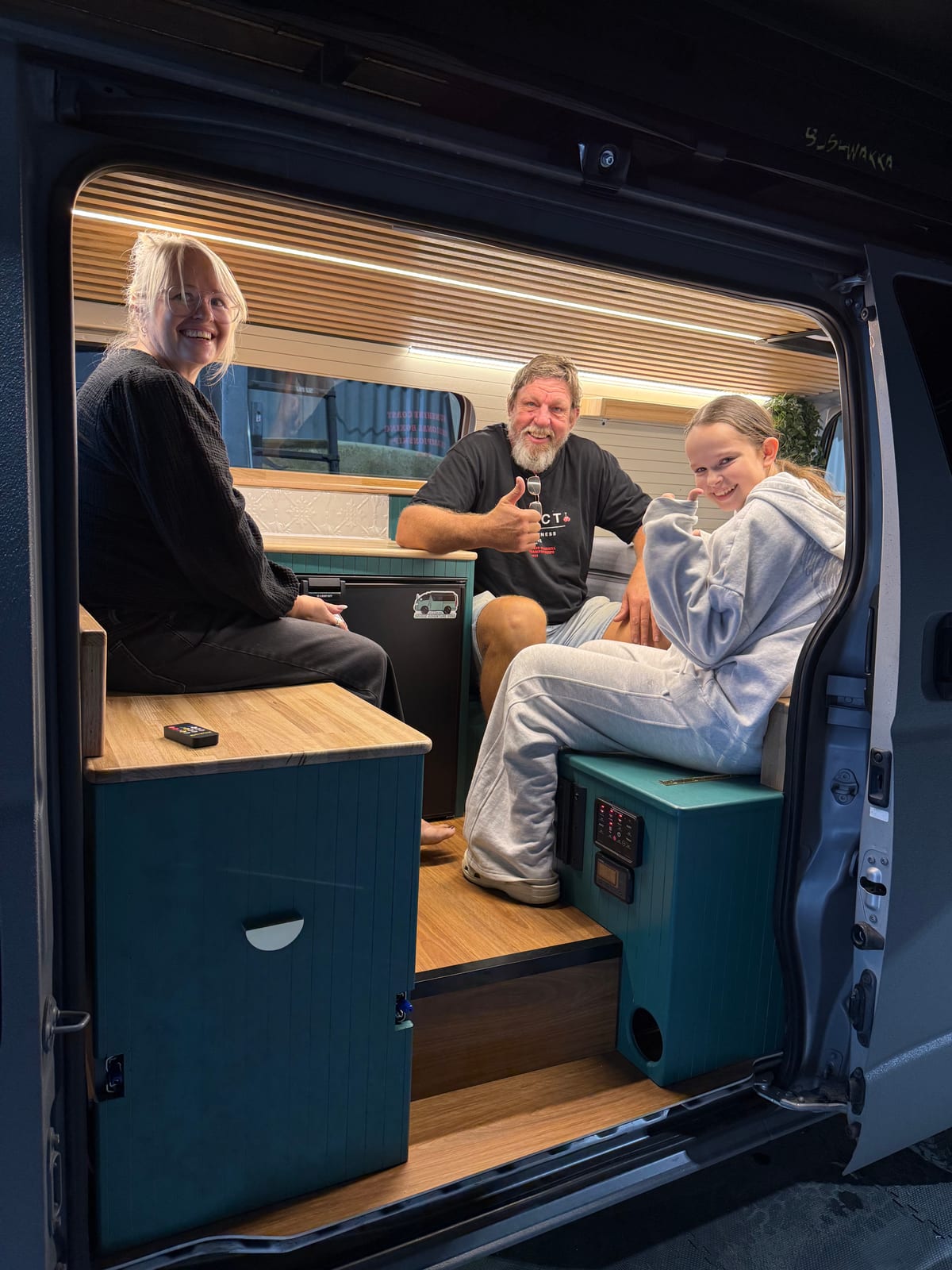 Teal Galley Hiace &mdash; Handover day